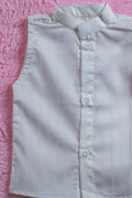 Infant Baby Dress Set of Top and Bottom White Color