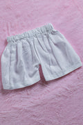 Infant Baby Dress Set of Top and Bottom White Color