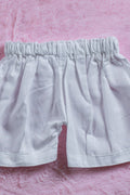 Infant Baby Dress Set of Top and Bottom White Color